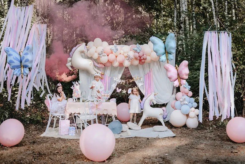 Фолиев Балон Пеперуда - Розов - Party Design