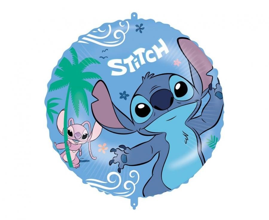 Фолиев балон Stitch & Angel - Party Design