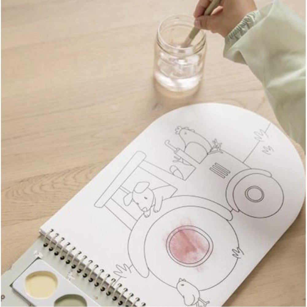 Книжка за Оцветяване с Боички Little Farm - Party Design