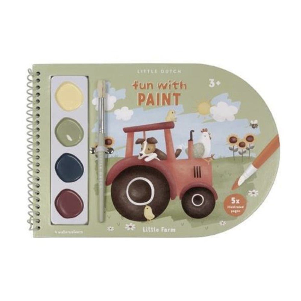Книжка за Оцветяване с Боички Little Farm - Party Design