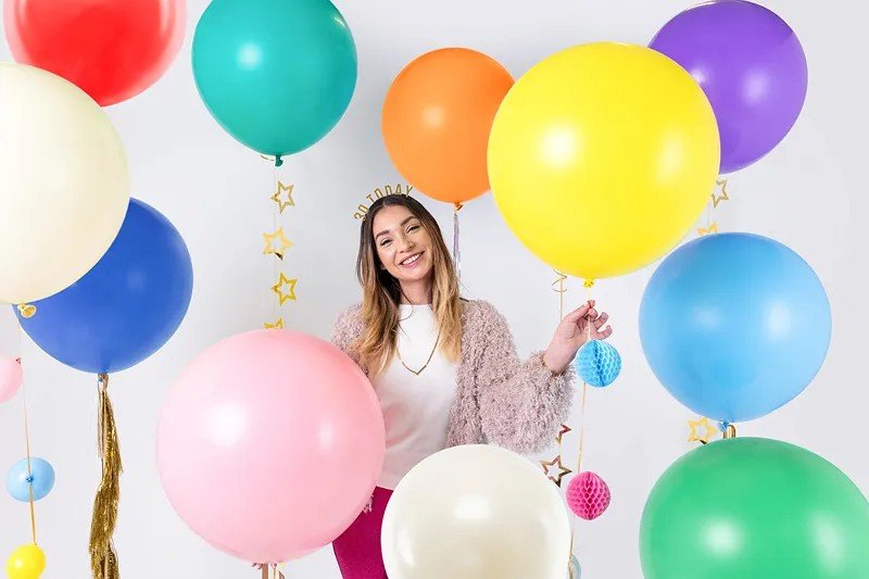 Голям Латексов Балон, 60 см, Лавандула - Party Design