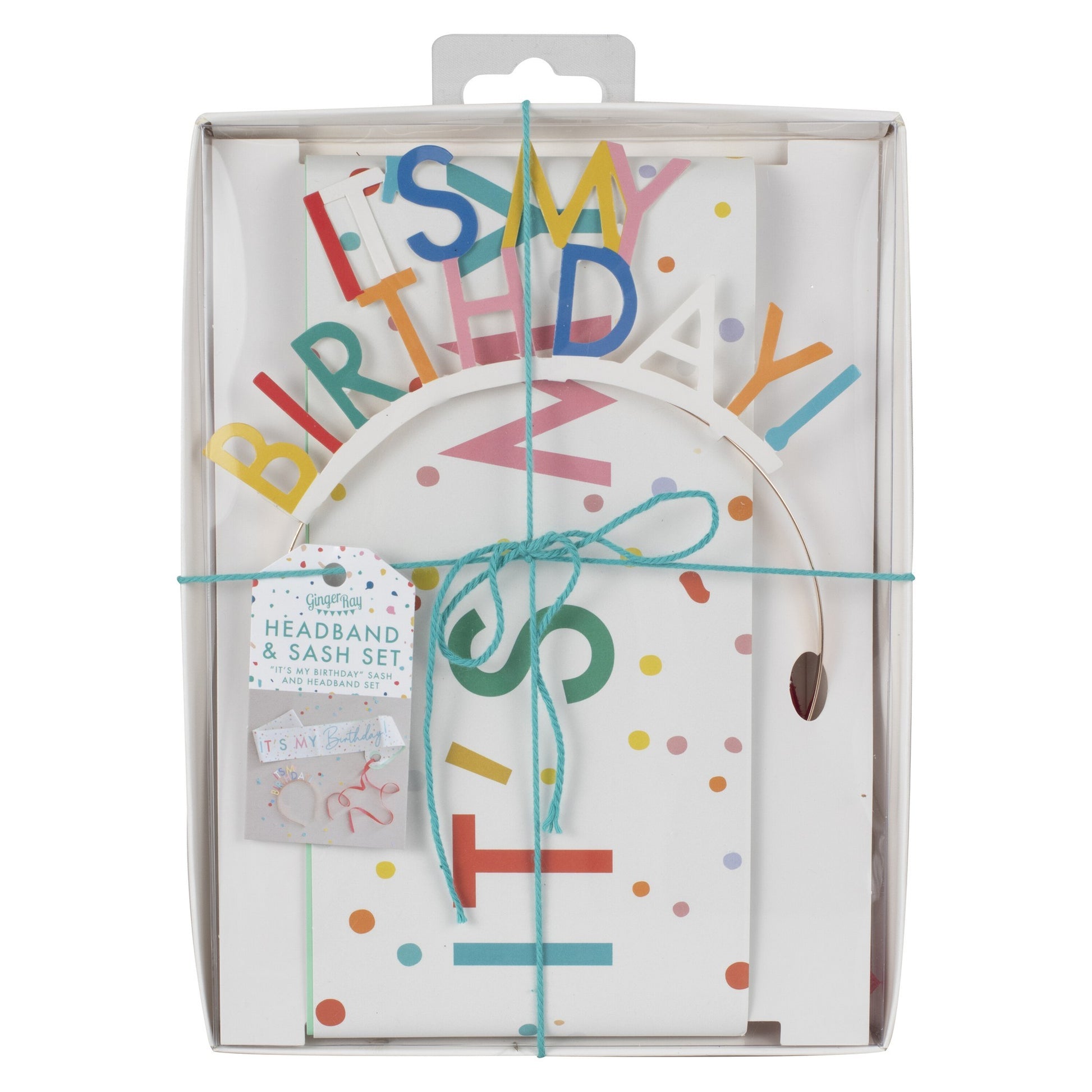 Комплект Лента и Диадема "It's My Birthday" - Party Design