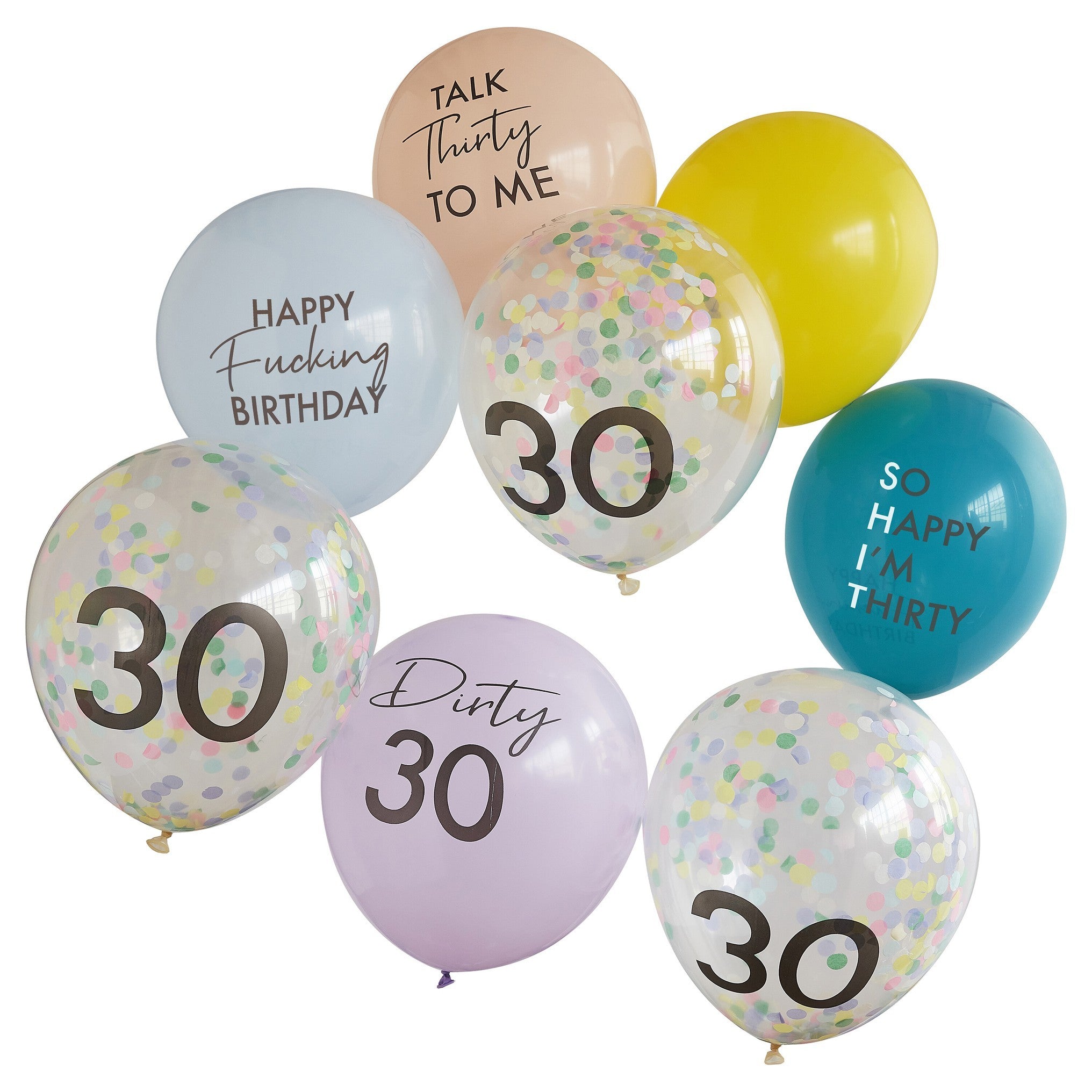 Комплект Балони "Happy Fucking Birthday" - 30-ти Рожден Ден