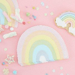 Пастелни Салфетки с Дъга - Party Design