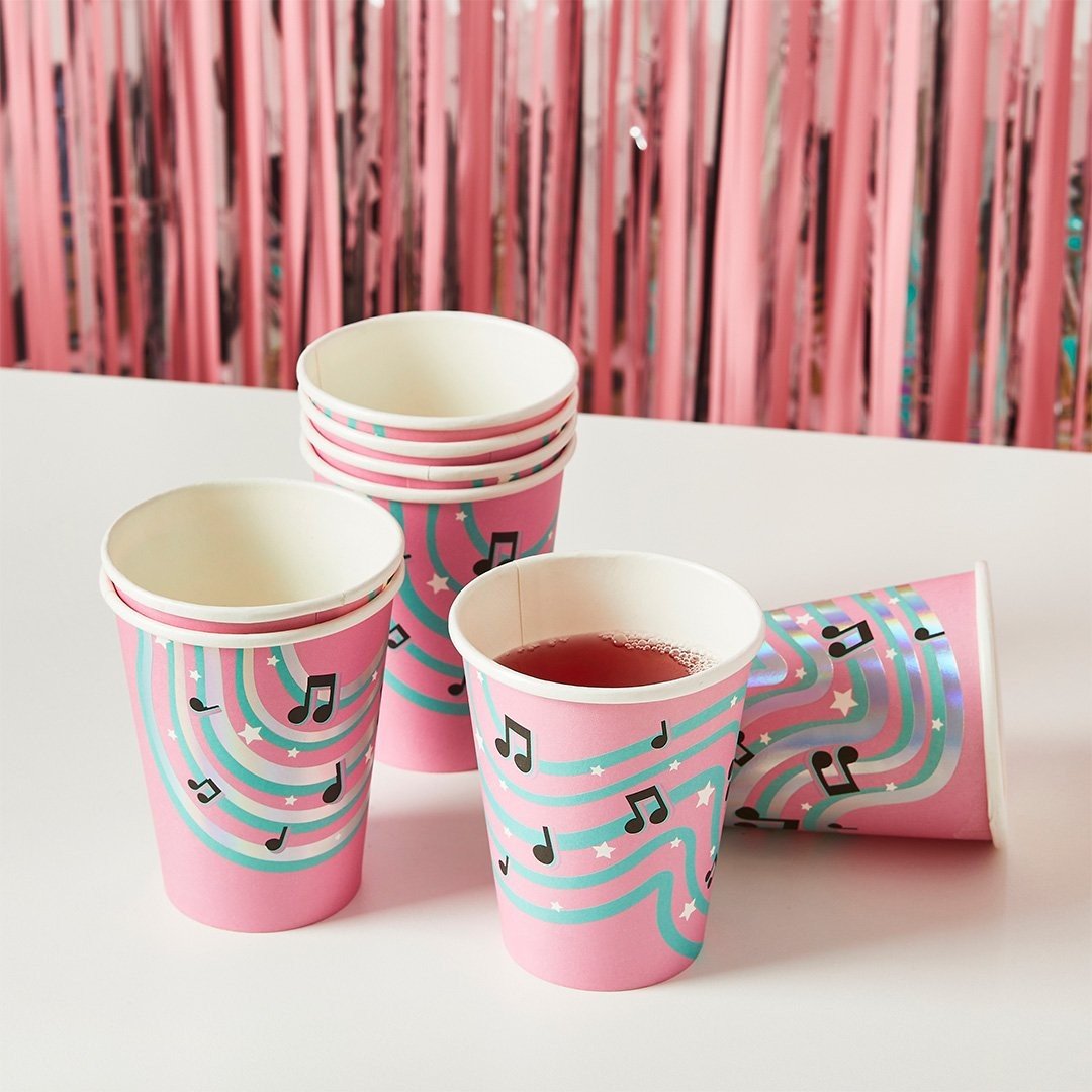 Парти Чаши с Музикални Ноти - Party Design