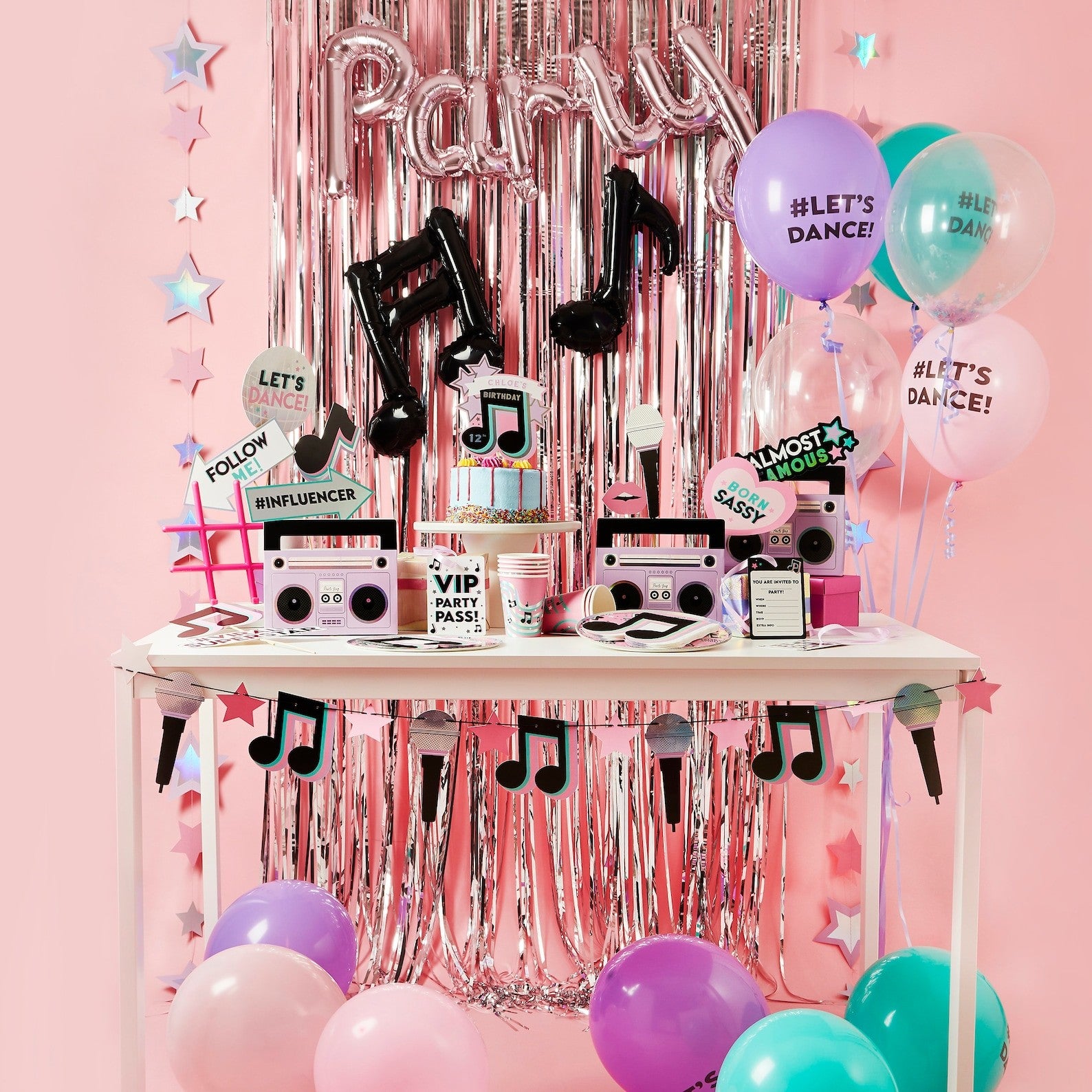Фолиеви Балони "Party" и Музикални Ноти - Party Design