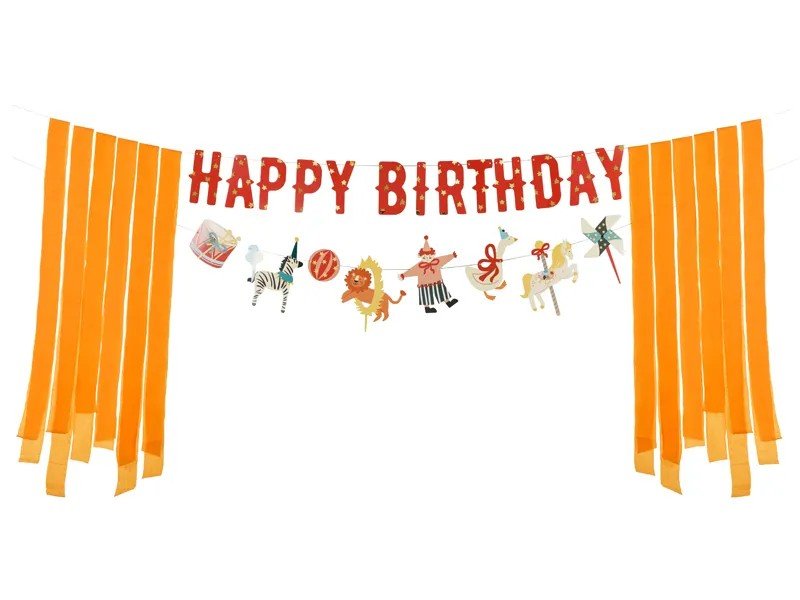 Банер "Happy Birthday Circus" - 275 - Party Design