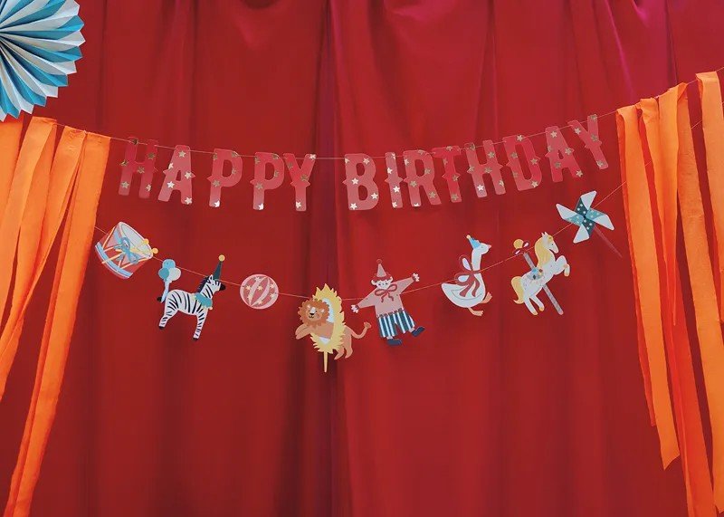 Банер "Happy Birthday Circus" - 275 - Party Design