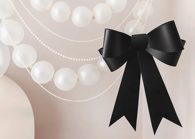 Fiocco decorativo grande nero