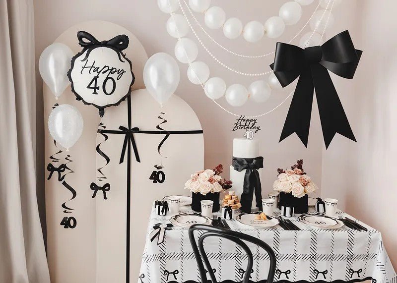 Декоративна Голяма Черна Панделка - Party Design