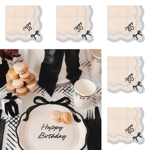 Хартиени салфетки с число - Party Design