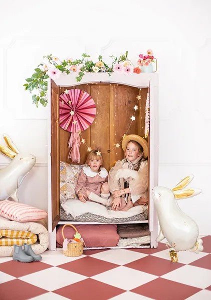 Кошничка Bunny с Текстилни Ушички - 28 см - Party Design