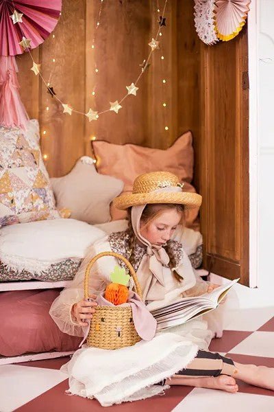 Кошничка Bunny с Текстилни Ушички - 28 см - Party Design