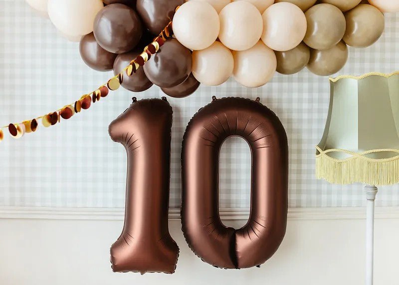 Фолиев Балон - Цифра, 86 см, Мока - Party Design