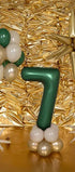 Фолиев Балон - Цифра, 86 см, Тъмнозелено - Party Design