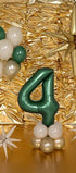 Фолиев Балон - Цифра, 86 см, Тъмнозелено - Party Design