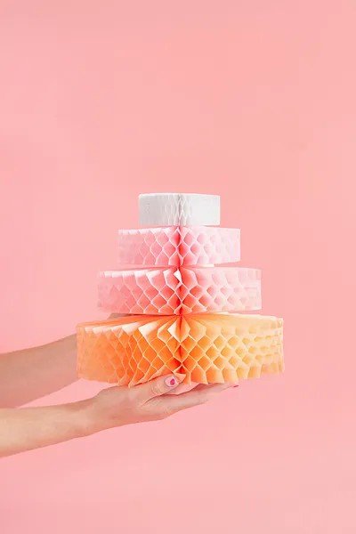 Декорация от Тишу Хартия - Торта, 23 см - Party Design
