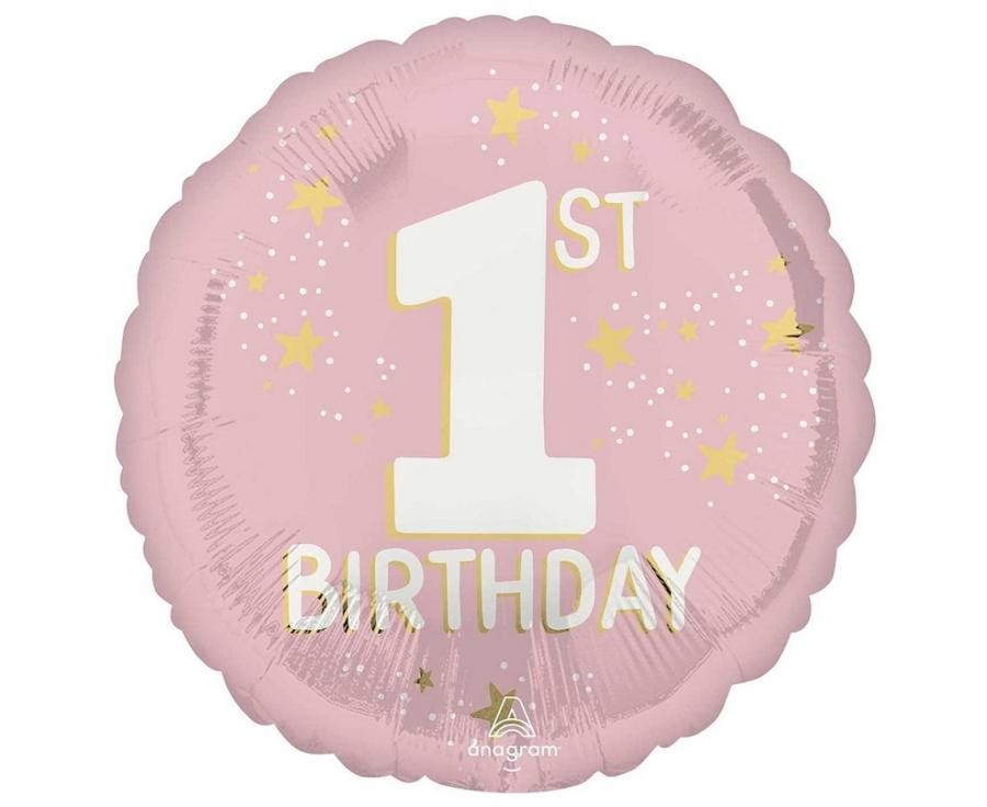 Palloncino in Foil Rotondo - Primo Compleanno