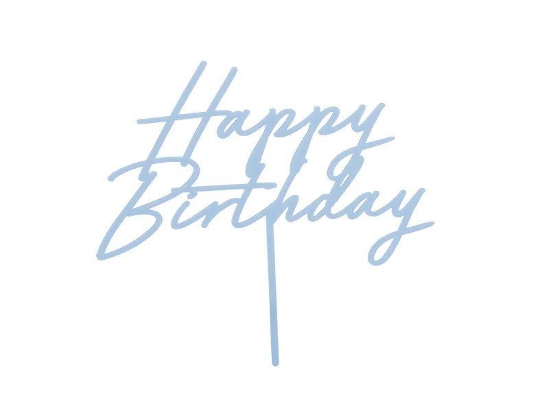 Стилен Топер Happy Birthday в Различни Цветове - Party Design