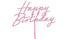 Стилен Топер Happy Birthday в Различни Цветове - Party Design