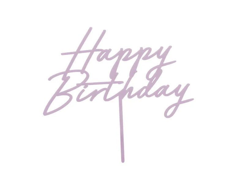 Стилен Топер Happy Birthday в Различни Цветове - Party Design