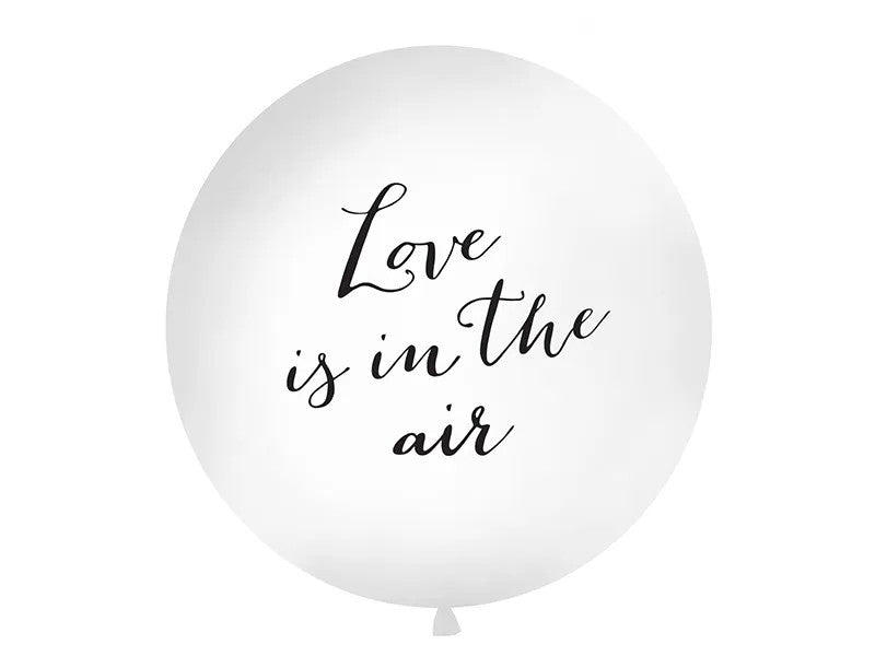Голям Латексов Балон, Надпис "Love is in The Air", 1м - Party Design