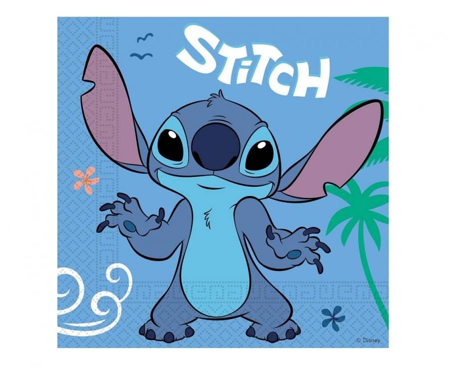 Хартиени салфетки Stitch & Angel - Party Design