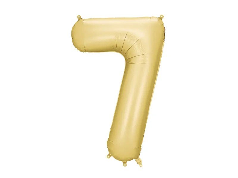 Фолиев Балон Цифра в Сатенено Злато - Party Design