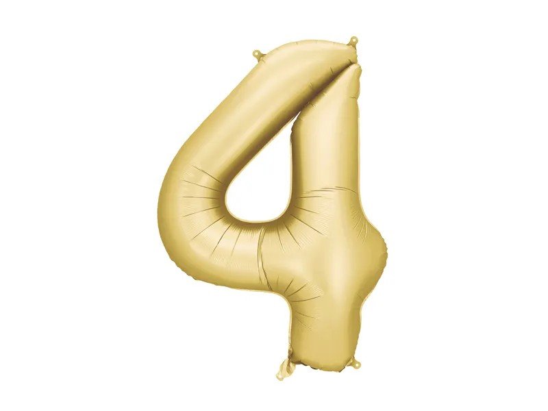 Фолиев Балон Цифра в Сатенено Злато - Party Design