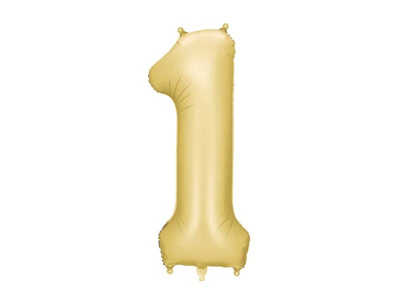 Фолиев Балон Цифра в Сатенено Злато - Party Design