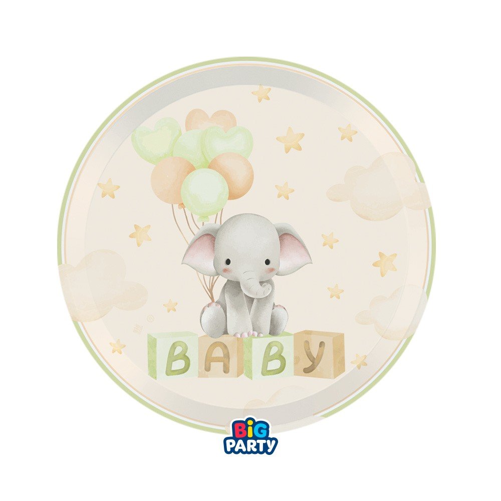 Хартиени Чинии – Baby Elephant - Party Design