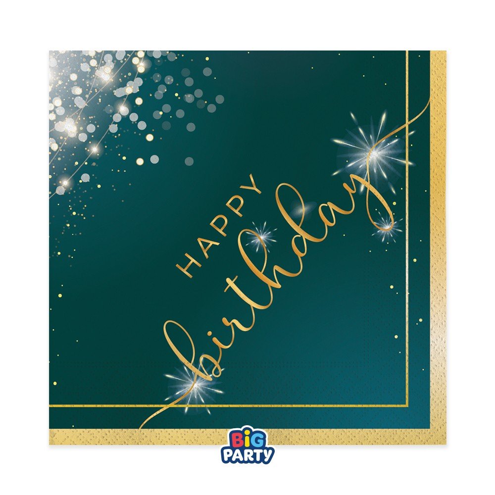Хартиени Салфетки – Happy Birthday Glamour - Party Design
