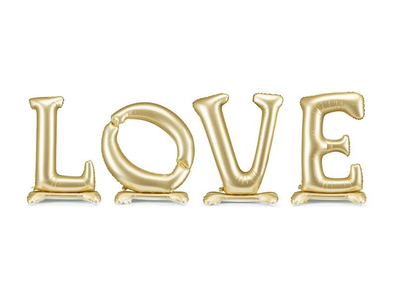 Фолиев Балон “LOVE” – Стил и романтика в златно - Party Design