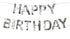 Сребърен Банер "Happy Birthday" – 2,2 м с Ресни - Party Design