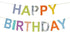 Банер "Happy Birthday" – Микс от цветове - Party Design