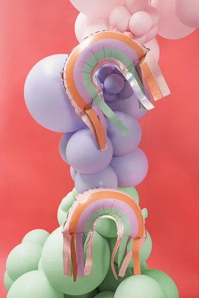 Фолиеви Балони Дъга с Ресни - Party Design