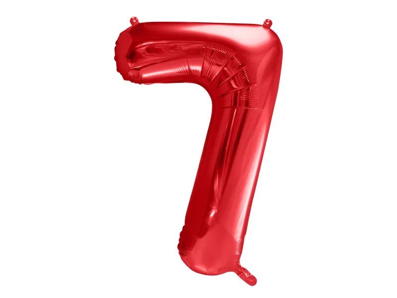 Фолиев Балон Цифра в Червено – 86 см - Party Design
