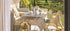 Еднократна Покривка Бежова с Цветя – 180 x 120 см - Party Design