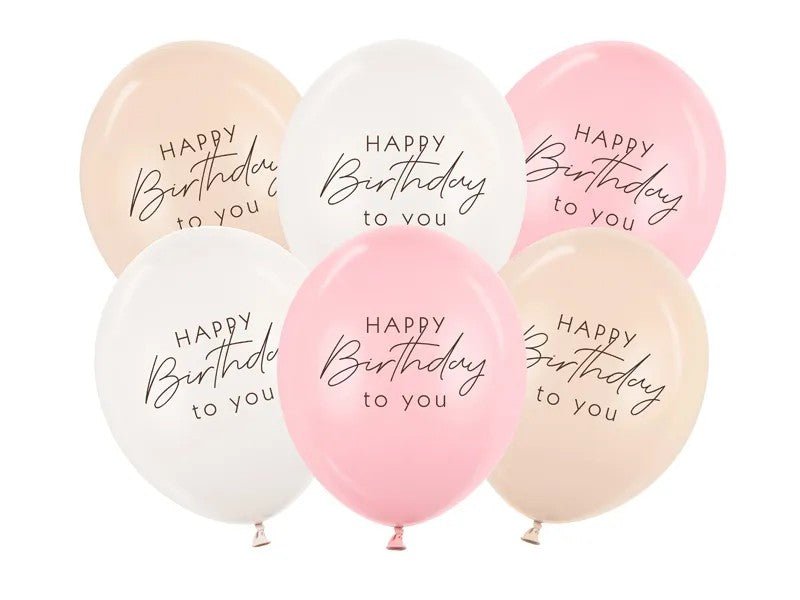 Балони “Happy Birthday” – Розов Микс - Party Design