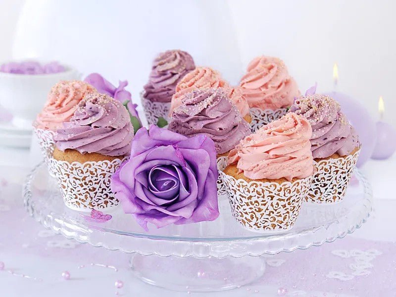 Кошници за Кексчета – Бели, с Ажурна Декорация - Party Design