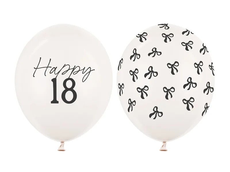 Балони “18” – Пастелно Бяло (1 Пакет / 2 Бр.) - Party Design