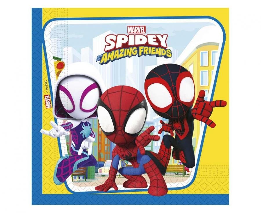 Хартиени салфетки Spidey & His Amazing Friends - Party Design