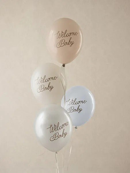 Балони Welcome Baby – Комплект от 6 - Party Design