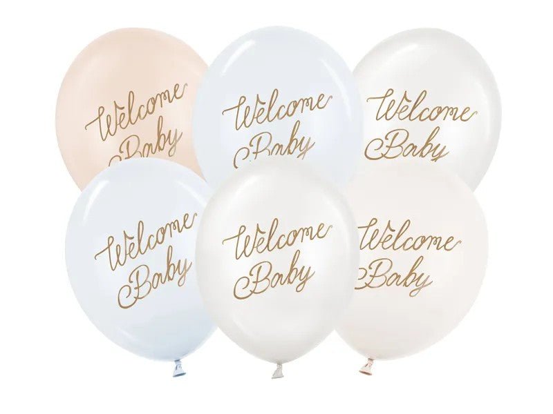 Балони Welcome Baby – Комплект от 6 - Party Design
