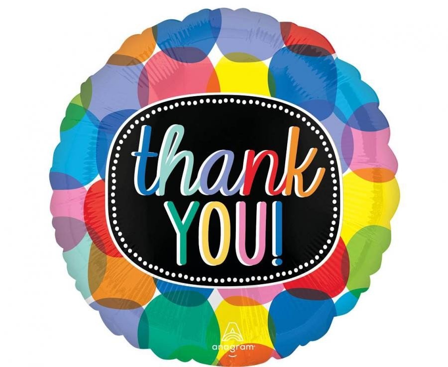 Фолиев балон “Thank You” – 43 см - Party Design