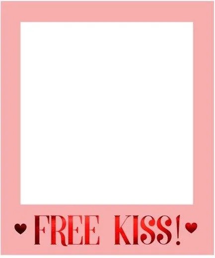 Рамка за Фото Будка "FREE KISS!"