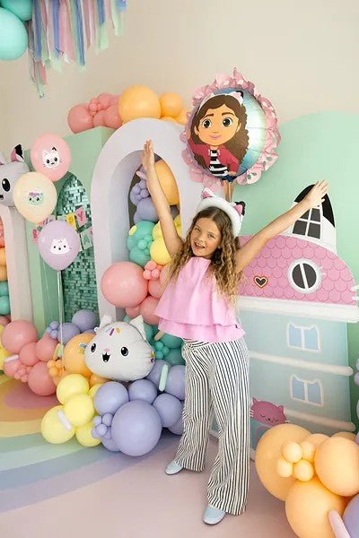 Фолиев Балон Gabby’s Dollhouse с Къдрици - Party Design
