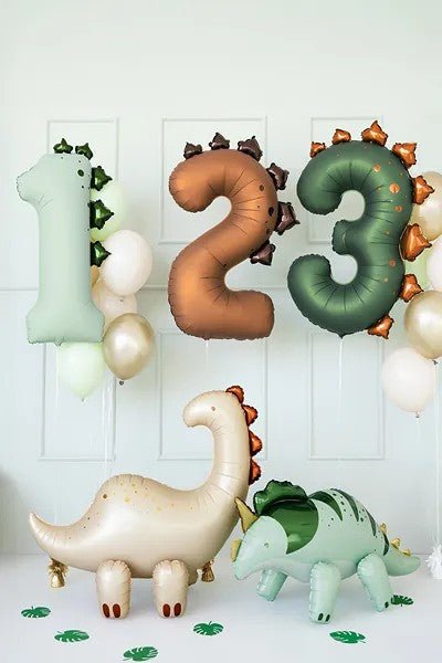 Фолиев Балон Цифра Динозавър 92 см - Party Design