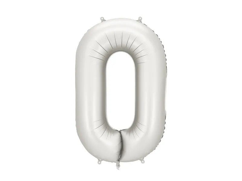 Матиран Фолиев Балон Цифри Сребро 86 см - Party Design