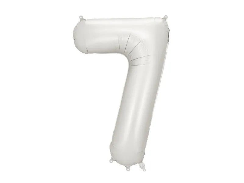 Матиран Фолиев Балон Цифри Сребро 86 см - Party Design